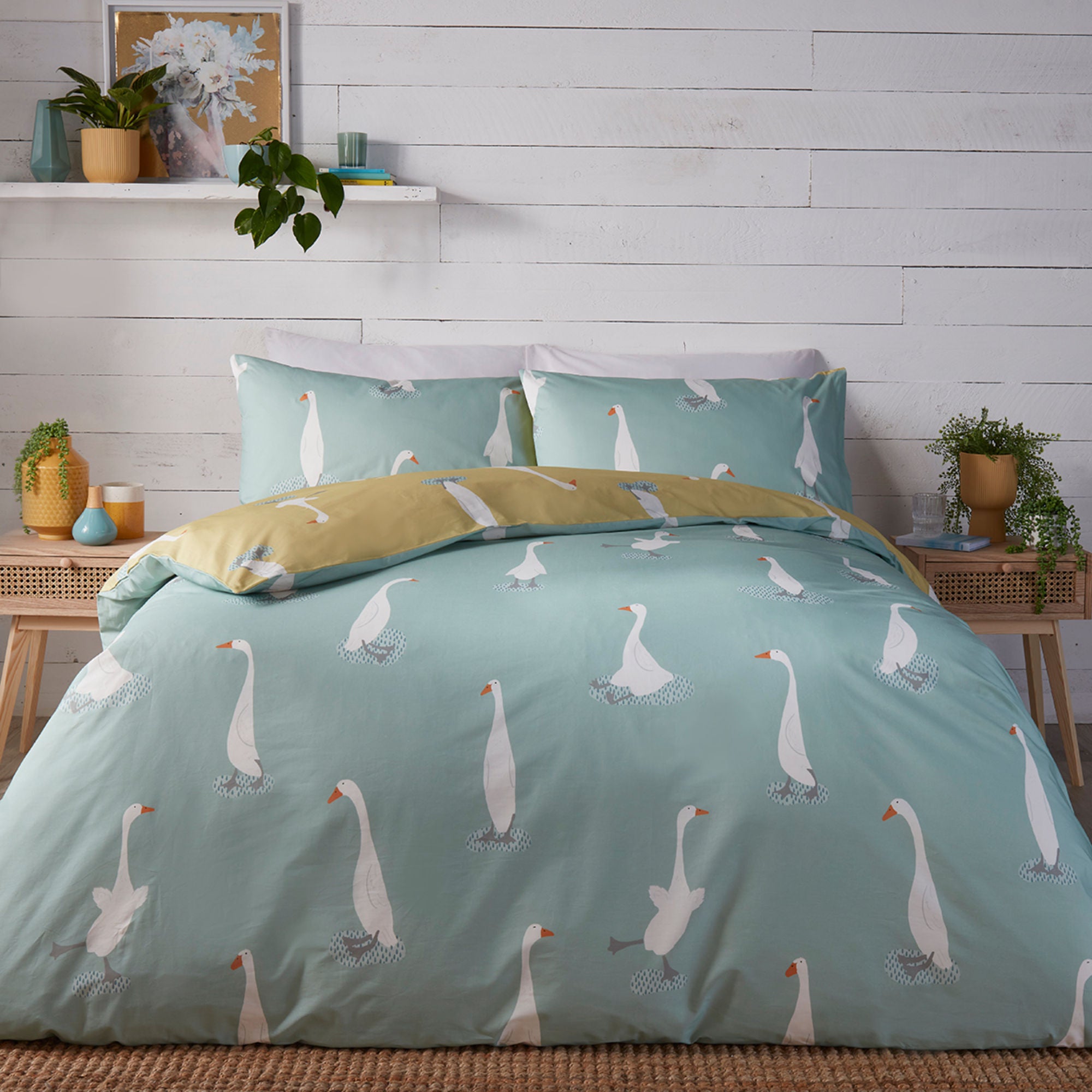 Puddles The Duck Duvet Cover Set by Fusion in Yellow - Duvet Cover Set - Fusion