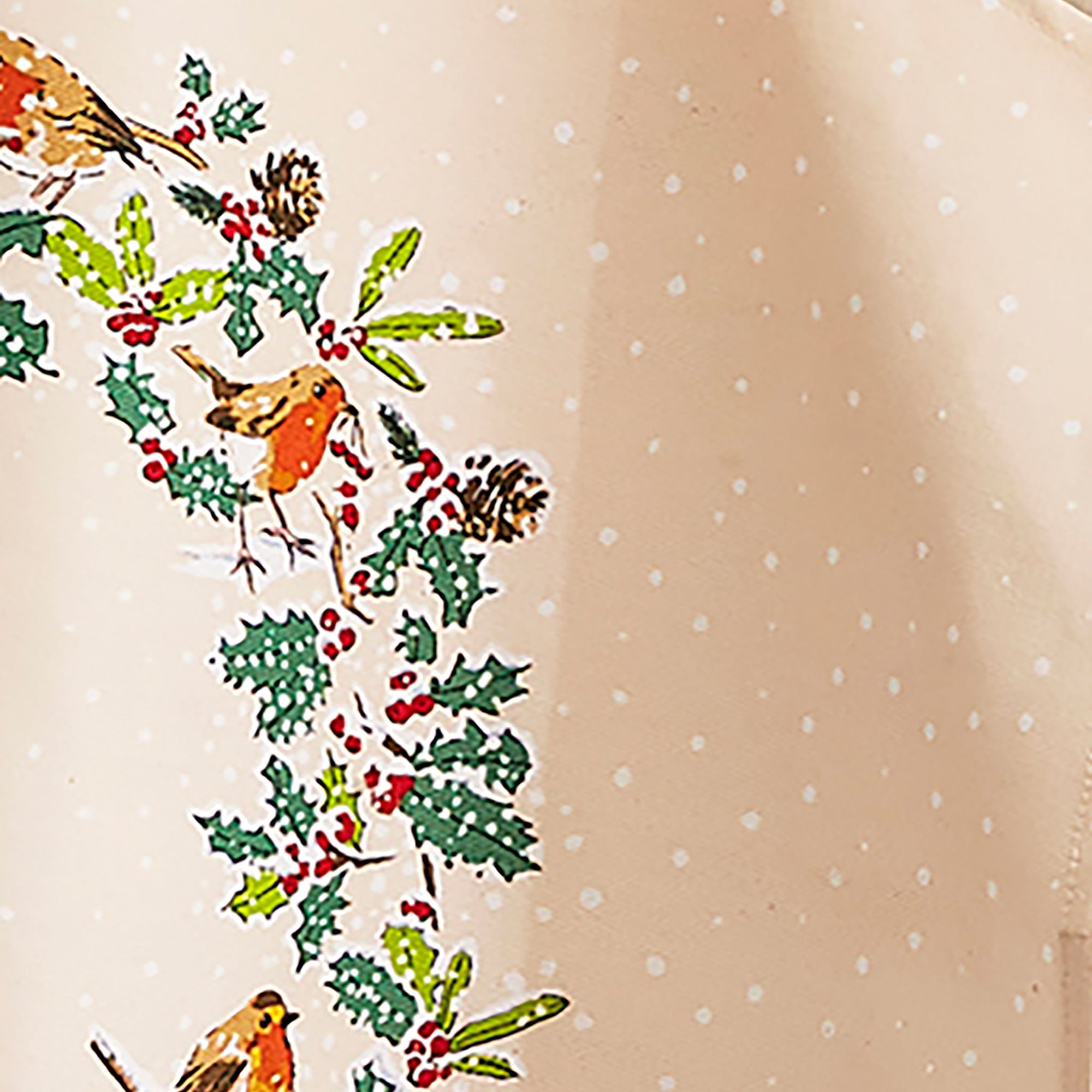 Christmas Robins Cotton Apron in Green - Apron - Ulster Weavers
