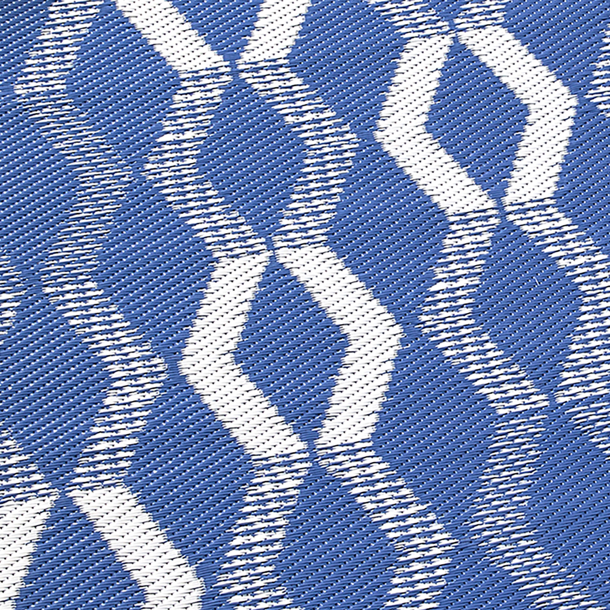 Rico Outdoor Outdoor Rug by Fusion in Blue 120 x 170cm - Outdoor Rug - Fusion