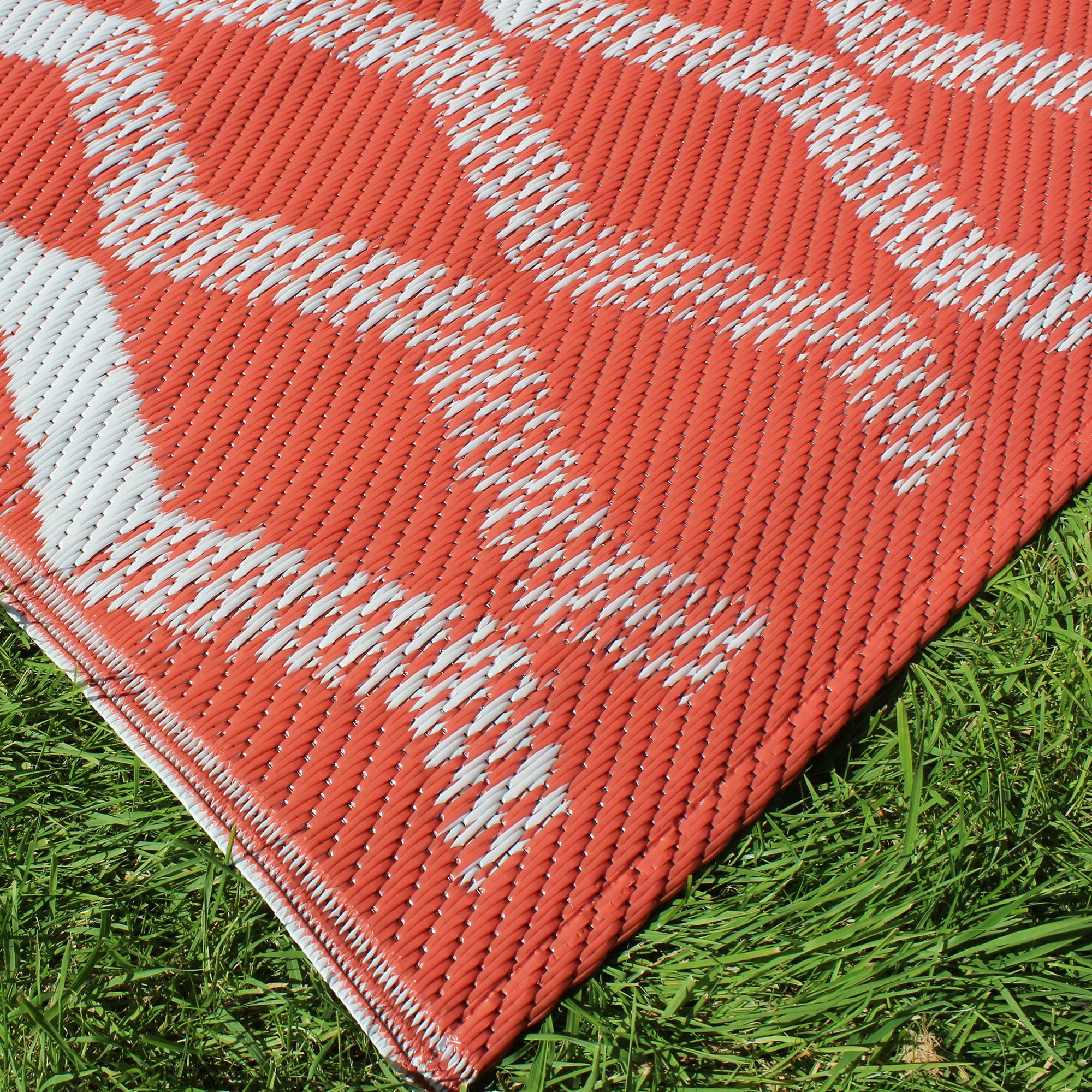 Rico Outdoor Outdoor Rug by Fusion in Terracotta 120 x 170cm - Outdoor Rug - Fusion