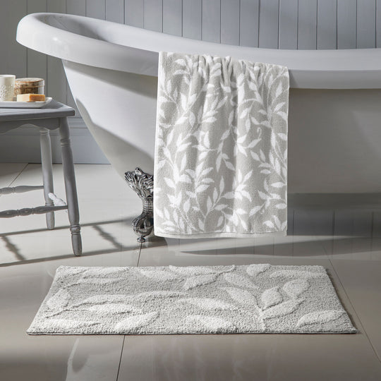 Sandringham Bath Mat in Grey 50 x 80cm
