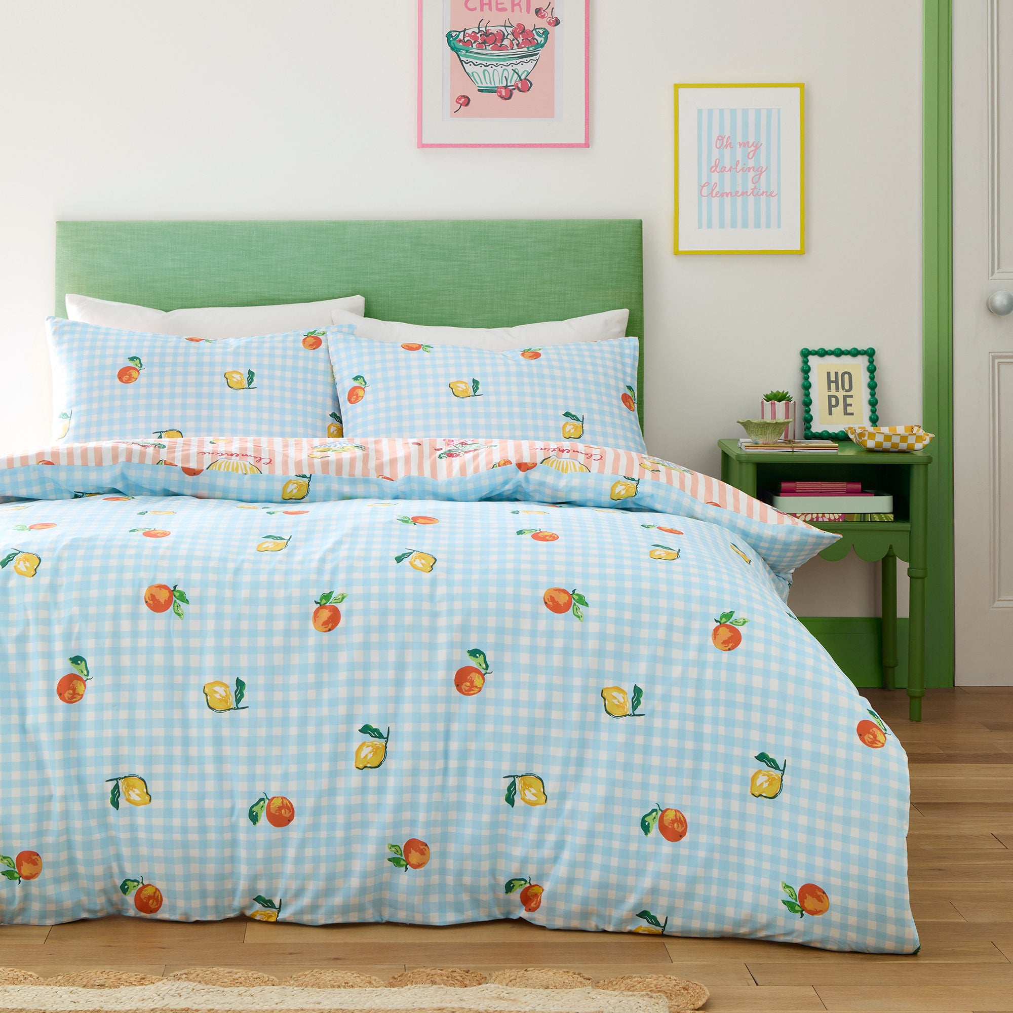 Summer Fruits Duvet Cover Set in Multi - Duvet Cover Set - Fusion