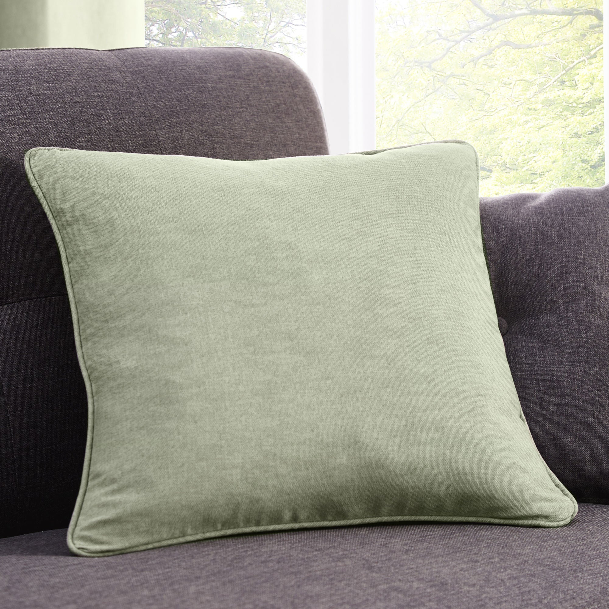 Sorbonne Cushion by Fusion in Green 43 x 43cm - Cushion - Fusion
