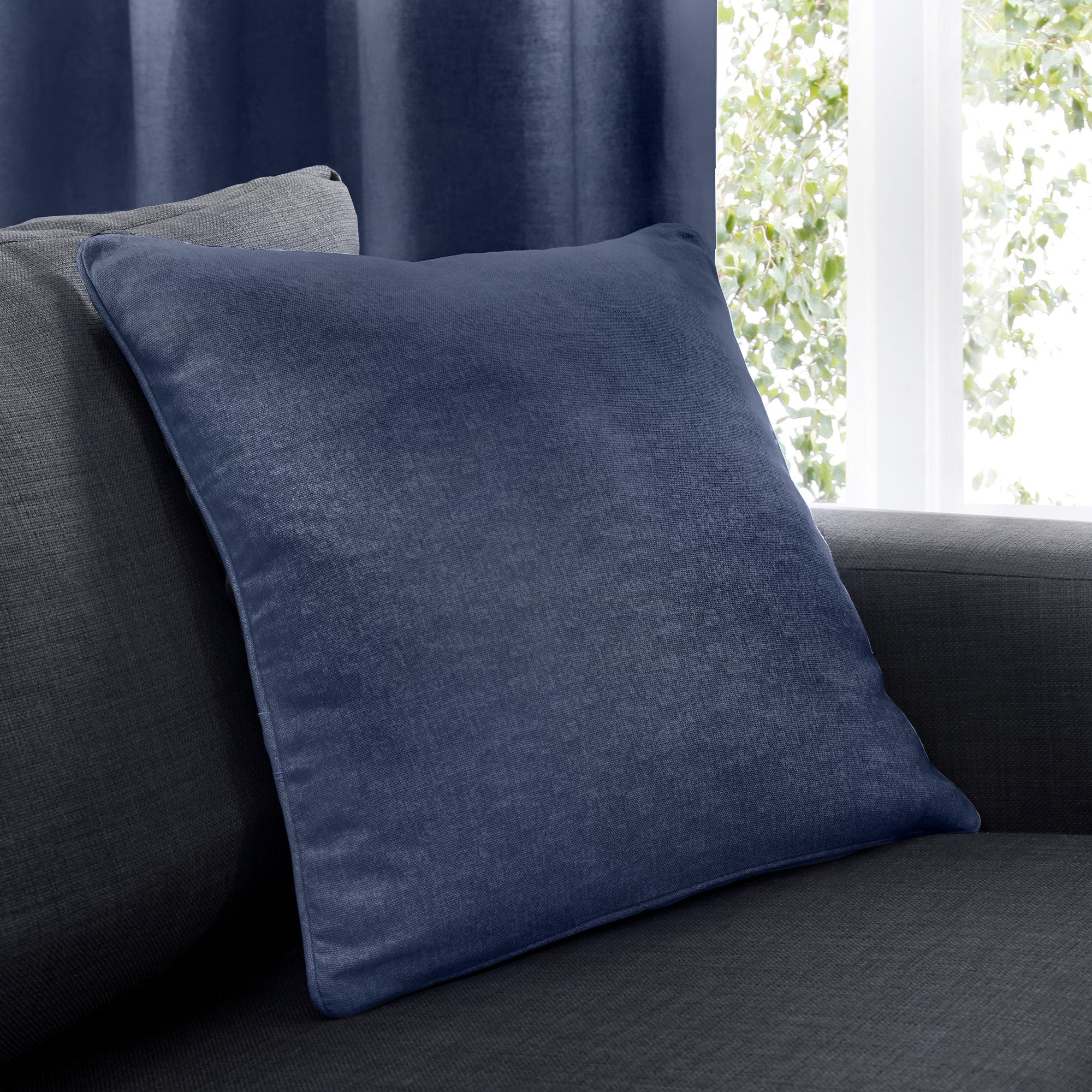 Sorbonne Cushion by Fusion in Navy 43 x 43cm - Cushion - Fusion