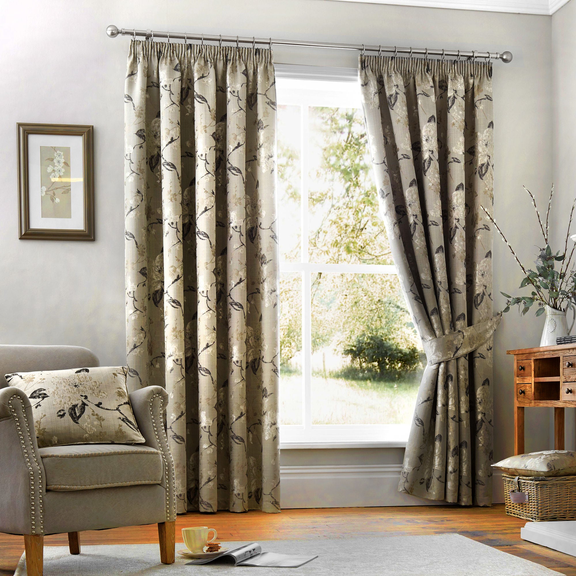 Andria Pair Of Curtain Tiebacks by Curtina in Natural 26