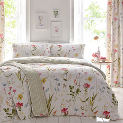 Spring Glade Duvet Cover Set by Dreams & Drapes in Multicolour - Duvet Cover Set - Dreams & Drapes