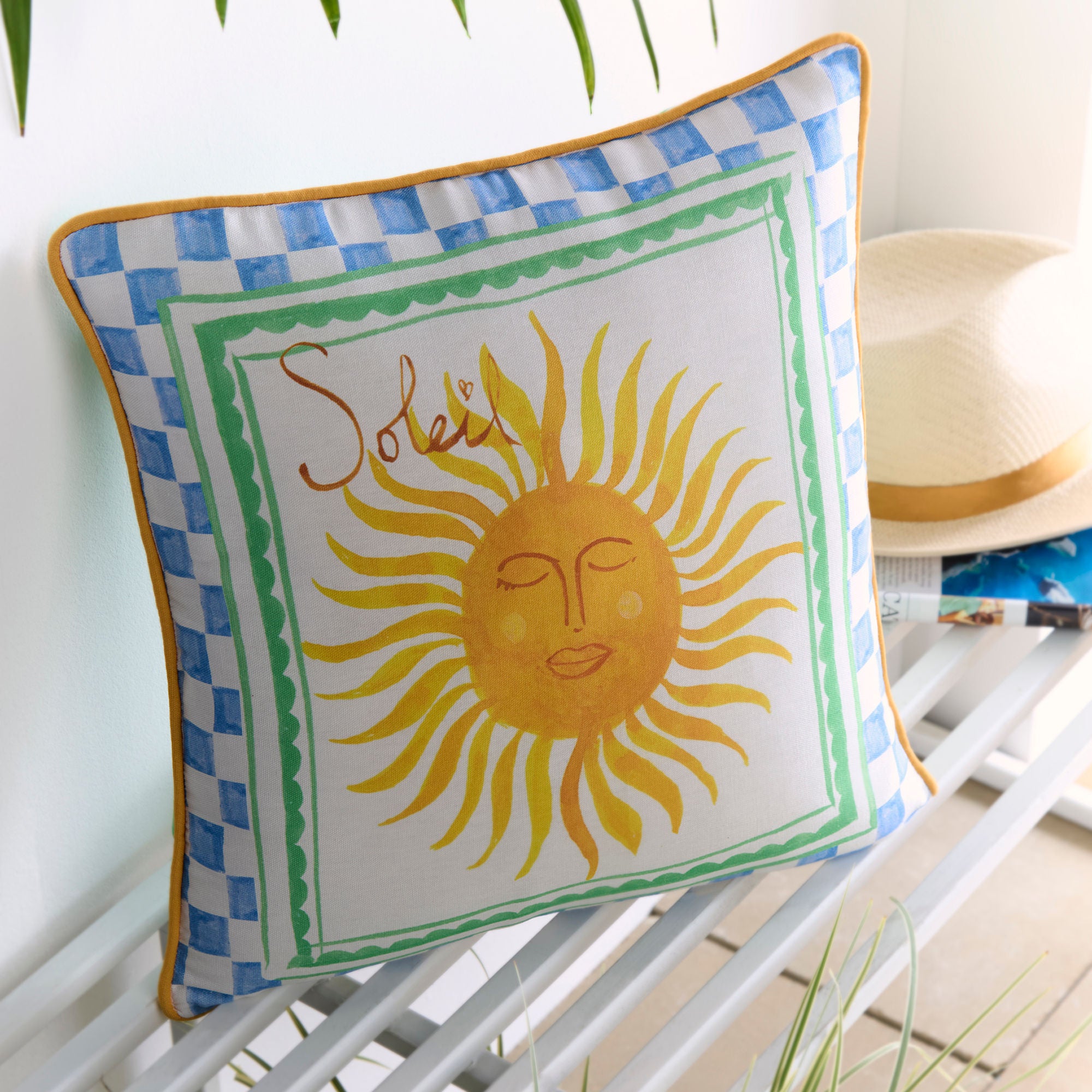 Soleil Sun Outdoor Cushion in Multi 43 x 43cm - Cushion - Fusion