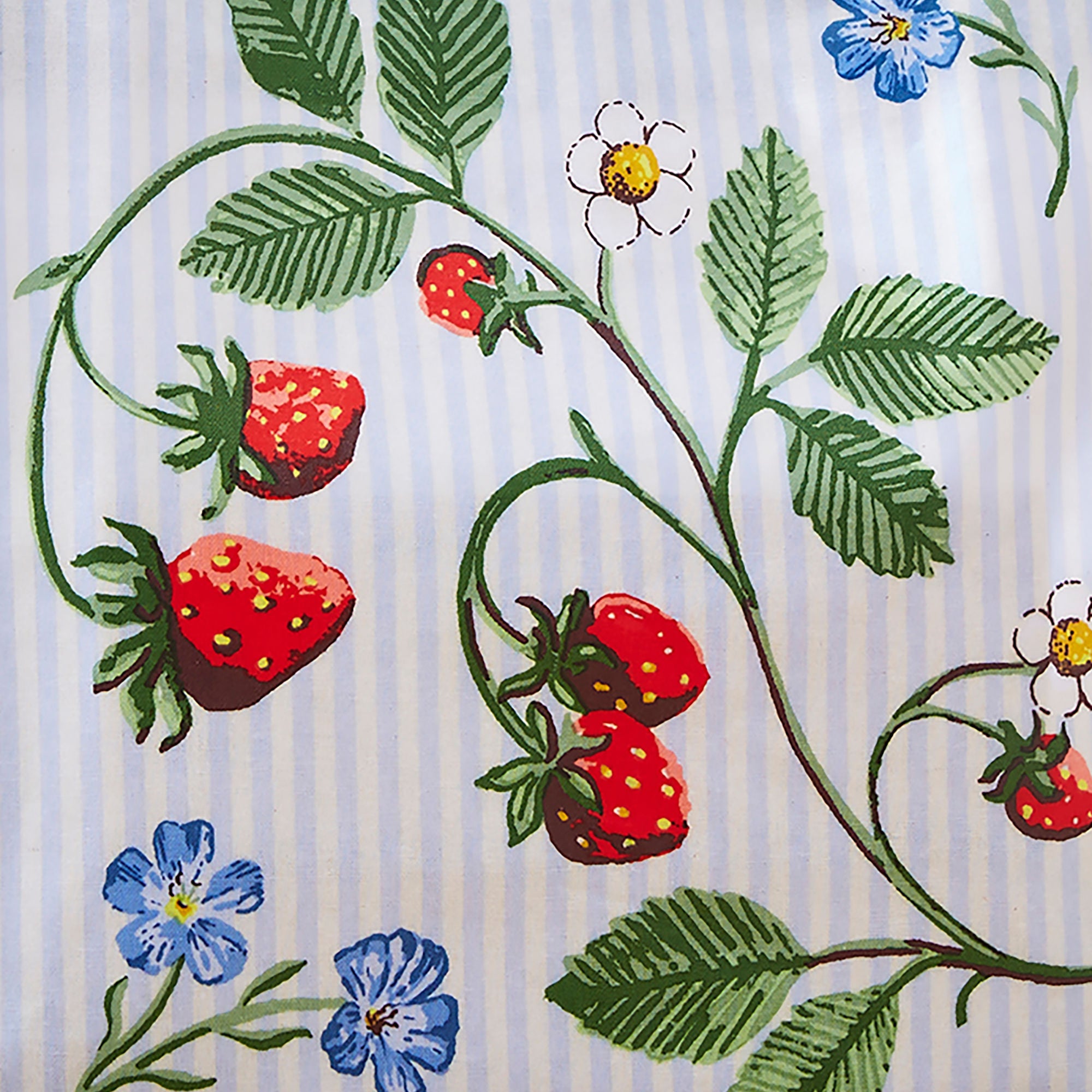 Strawberry Patch PVC Bag Small in Green - Bag - Ulster Weavers