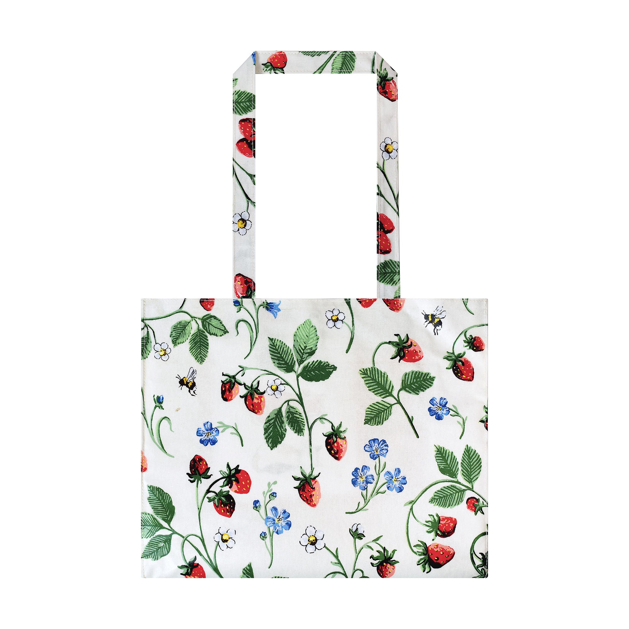 Strawberry Patch Shoulder Bag PVC  in Green - Bag - Ulster Weavers