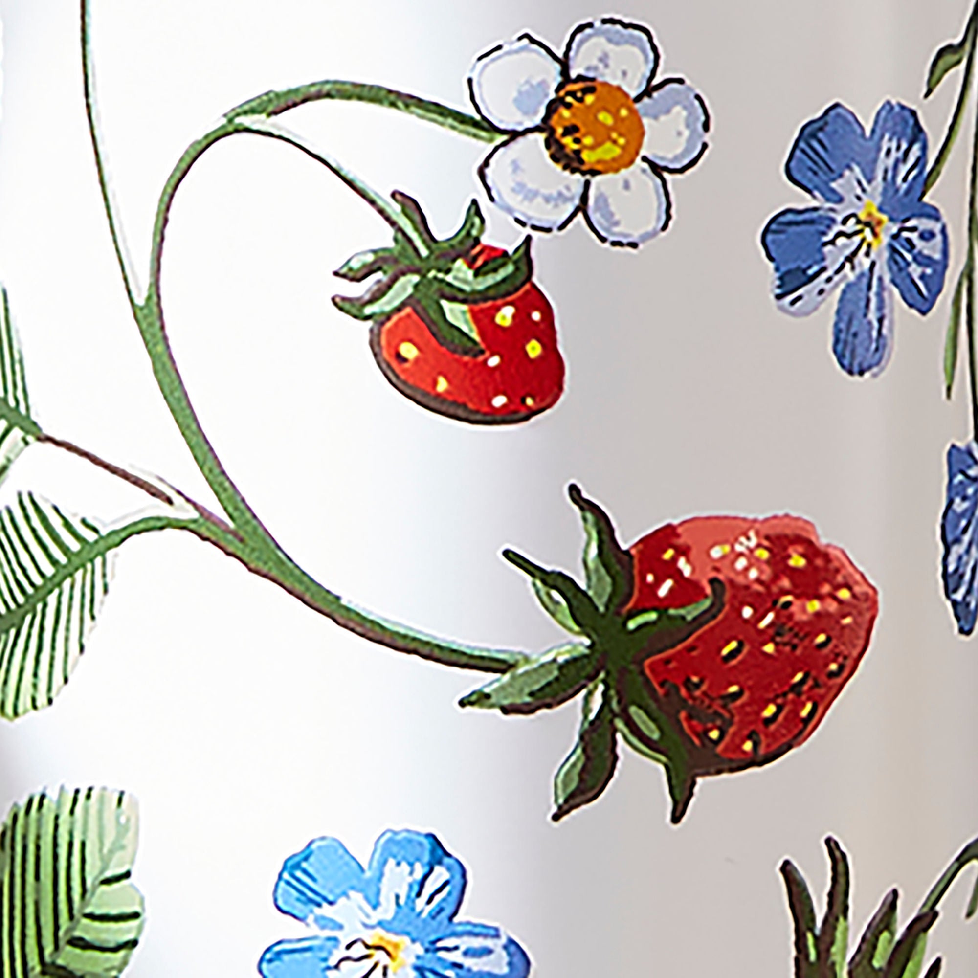 Strawberry Patch Water Bottle in Green - Water Bottle - Ulster Weavers