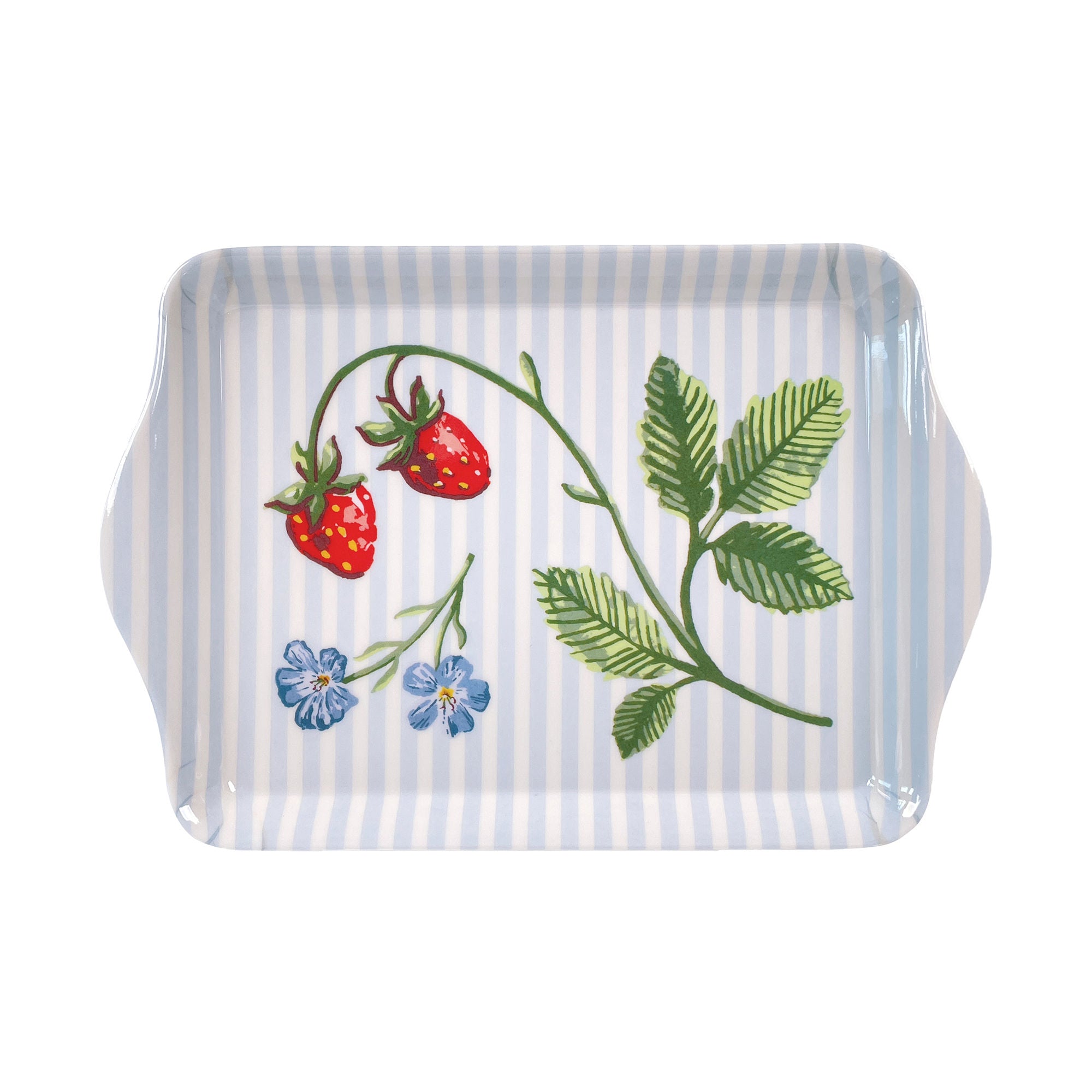 Strawberry Patch Scatter Tray in Green - Tray - Ulster Weavers