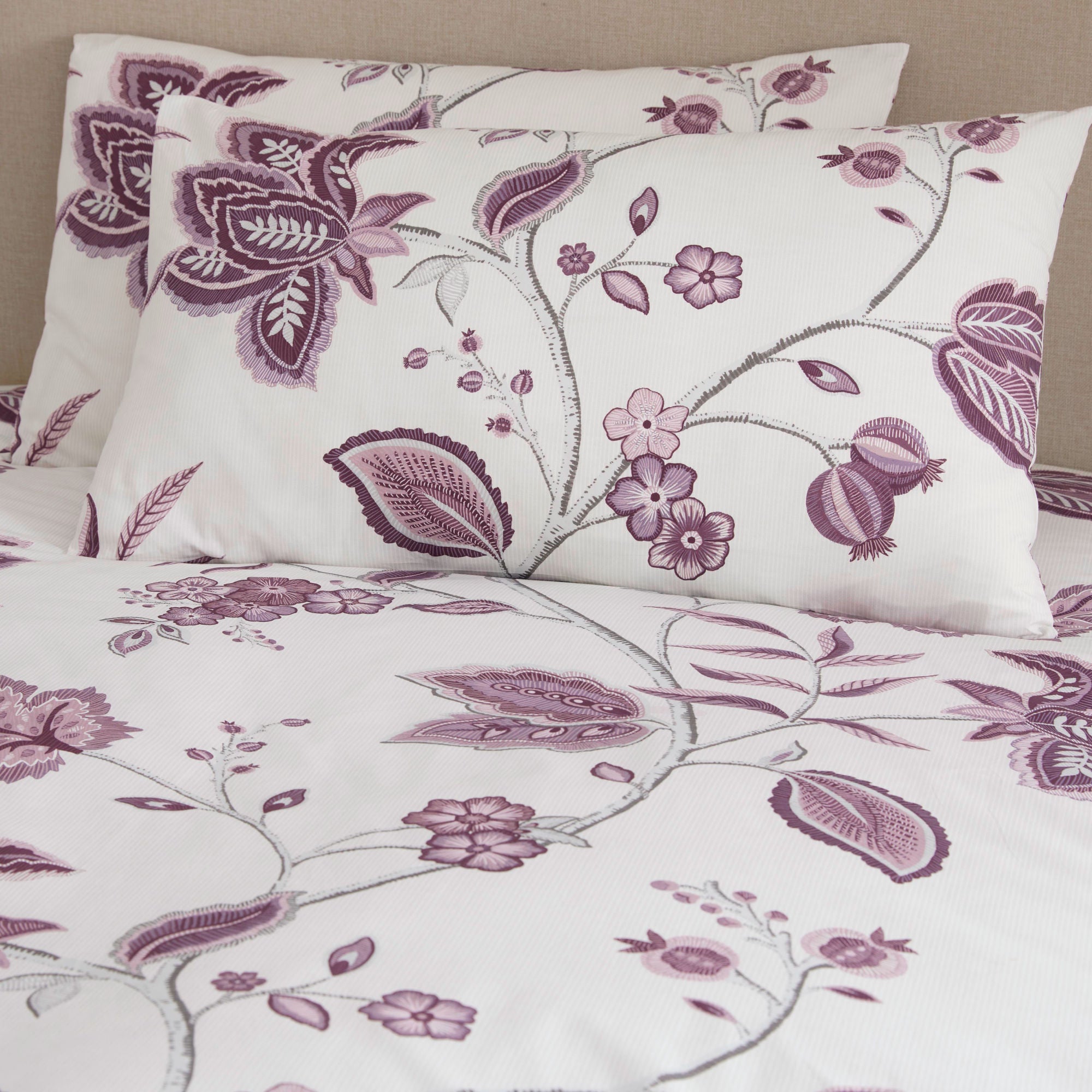 Samira Duvet Cover Set by Dreams & Drapes Design in Plum - Duvet Cover Set - Dreams & Drapes Design