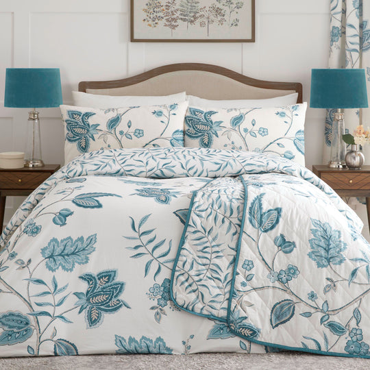 Samira Duvet Cover Set in Teal