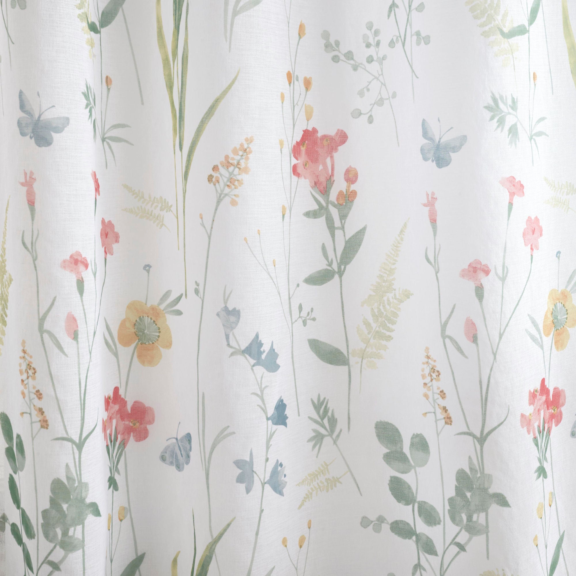 Spring Glade Voile Panel by Dreams & Drapes in Multi - Voile Panel - Dreams & Drapes Curtains