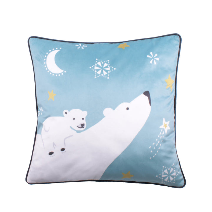 Starry Night Cushion by Fusion Christmas in Blue 43 x 43cm - Cushion - Fusion Christmas