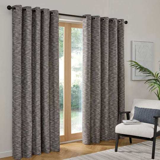 Talon Eyelet Curtains in Blue