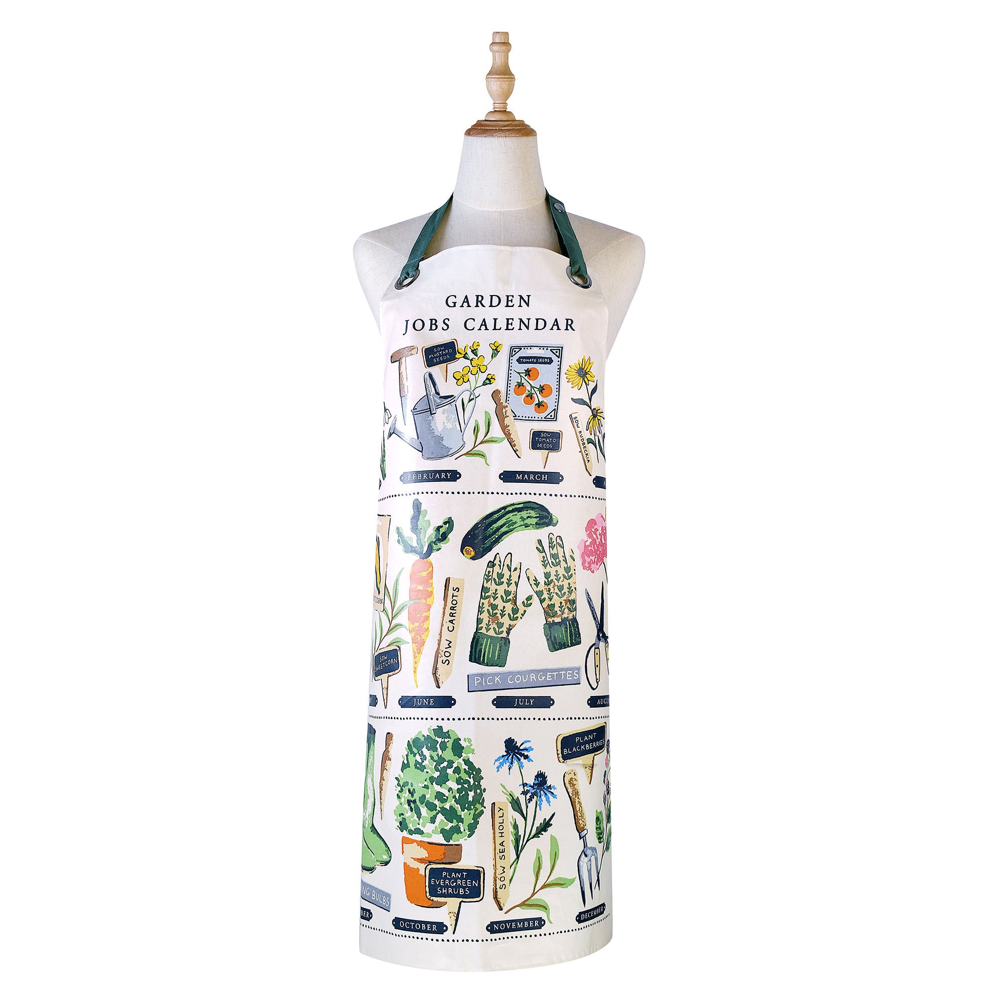 Time to Grow PVC Apron in Green - Apron - Ulster Weavers