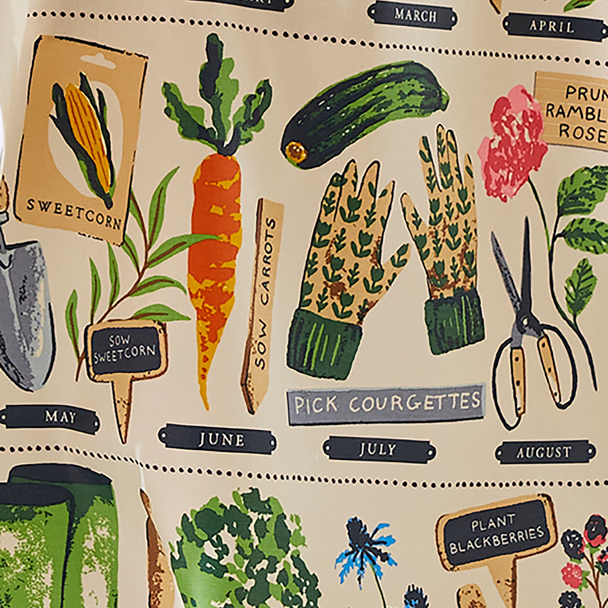 Time to Grow PVC Apron in Green - Apron - Ulster Weavers
