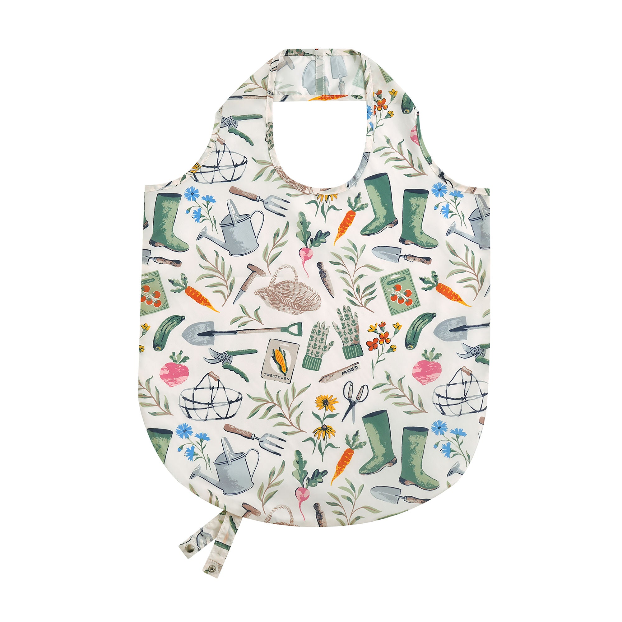 Time to Grow Foldable Tote Bag Medium in Green - Bag - Ulster Weavers