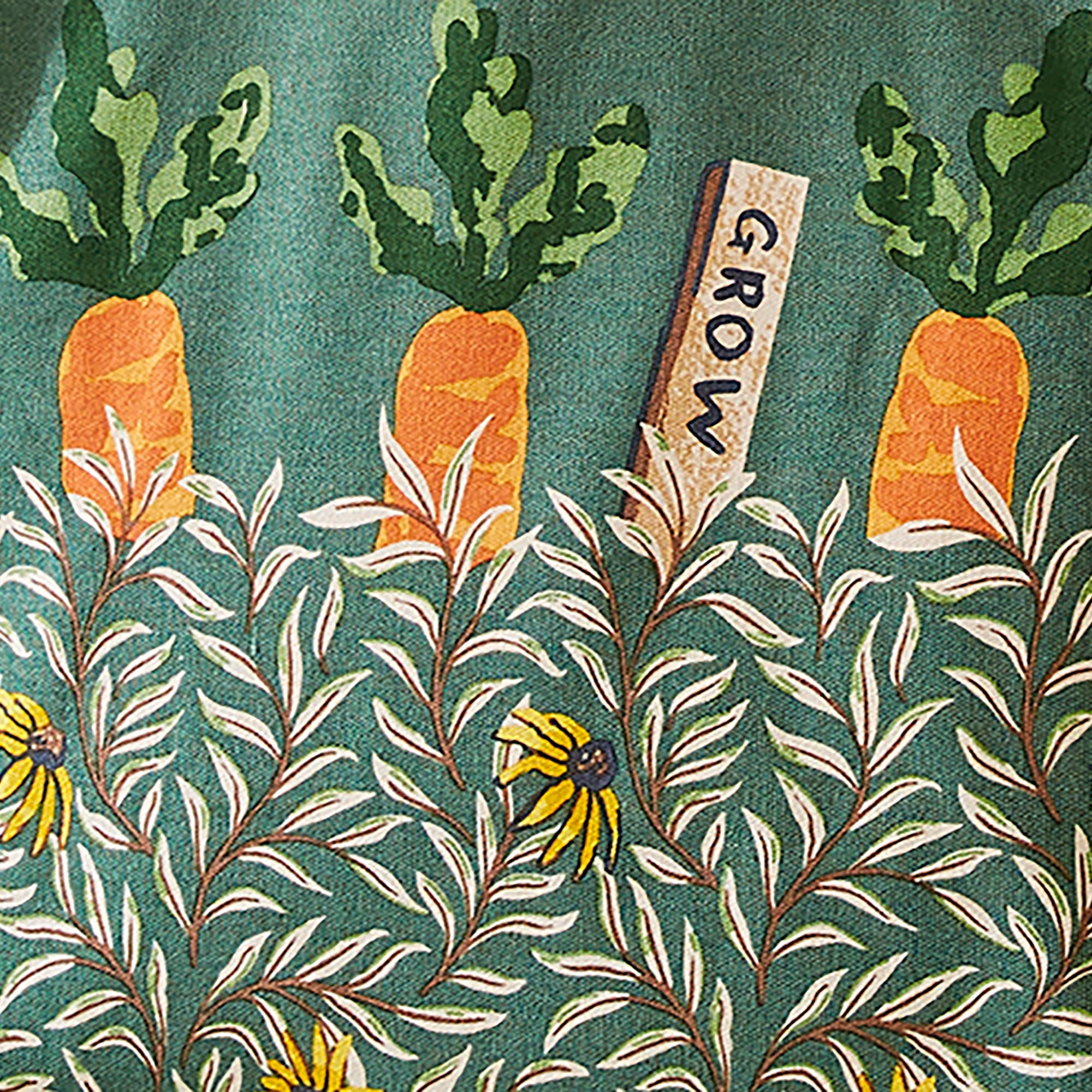 Time to Grow Canvas Shoulder Bag in Green - Bag - Ulster Weavers