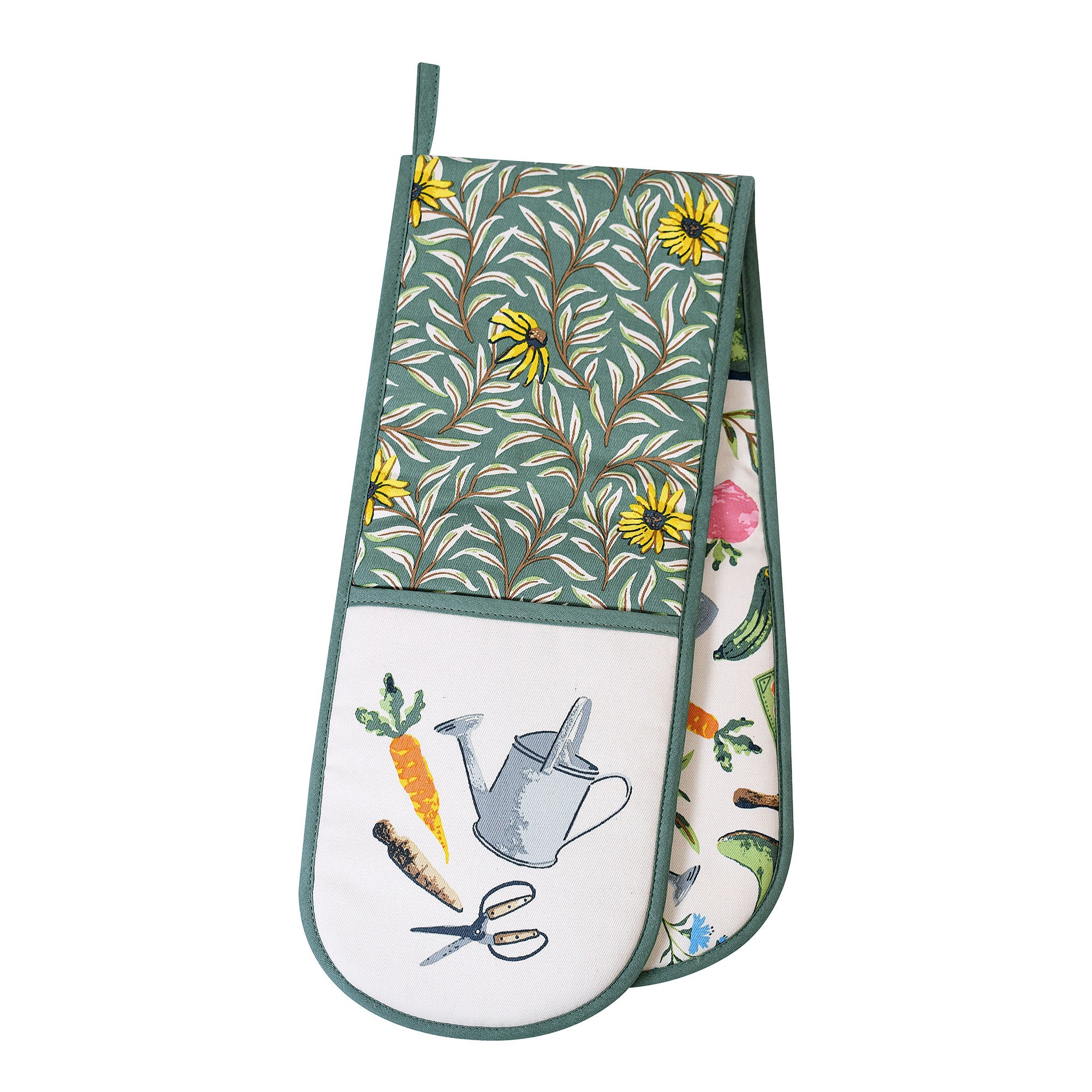 Time to Grow Double Oven Glove in Green - Double Oven Glove - Ulster Weavers