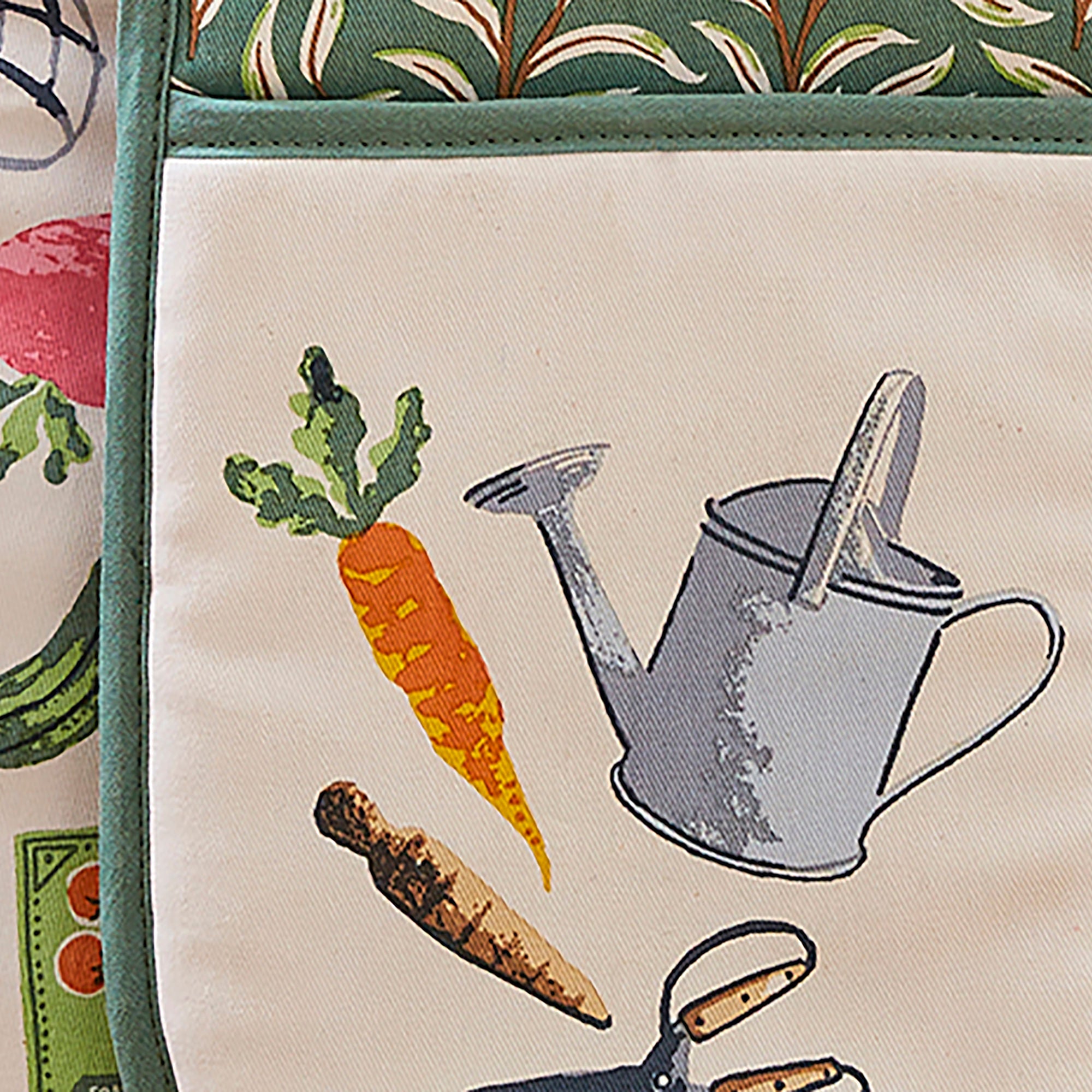 Time to Grow Double Oven Glove in Green - Double Oven Glove - Ulster Weavers