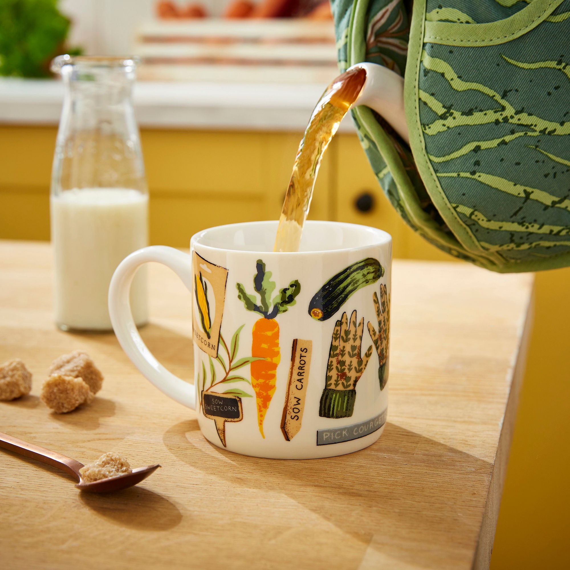Time to Grow Bone China Mug in Green - Mug - Ulster Weavers