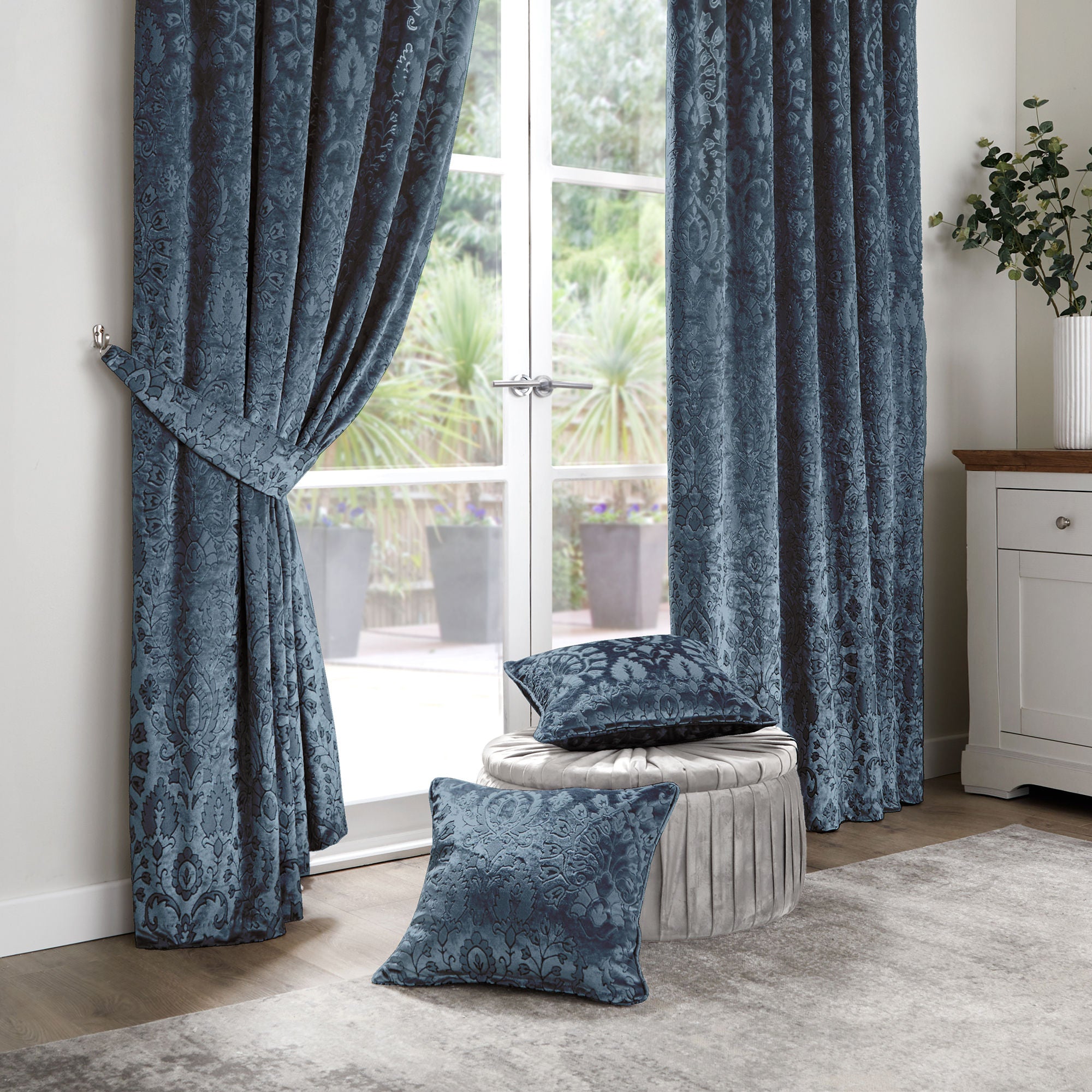 Trinity Cushion by Curtina in Blue 43 x 43cm - Cushion - Curtina