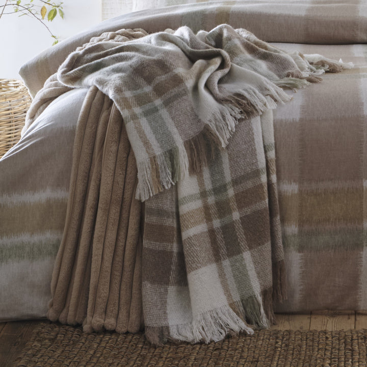 Verbier Bedspread by Appletree Hygge in Natural 130cm x 180cm