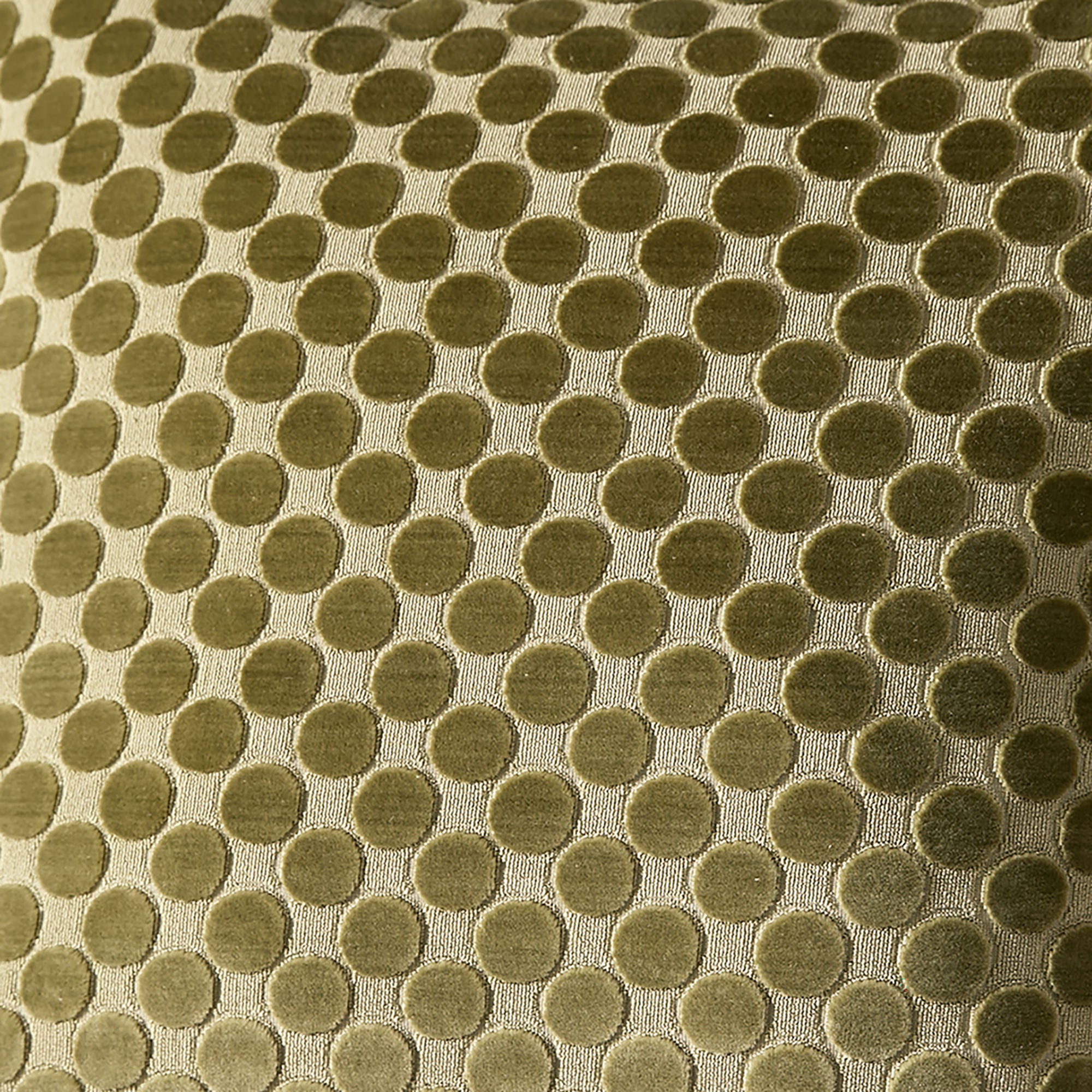 Velvet Spot Cushion in Green 43 x 43cm - Cushion - Soiree