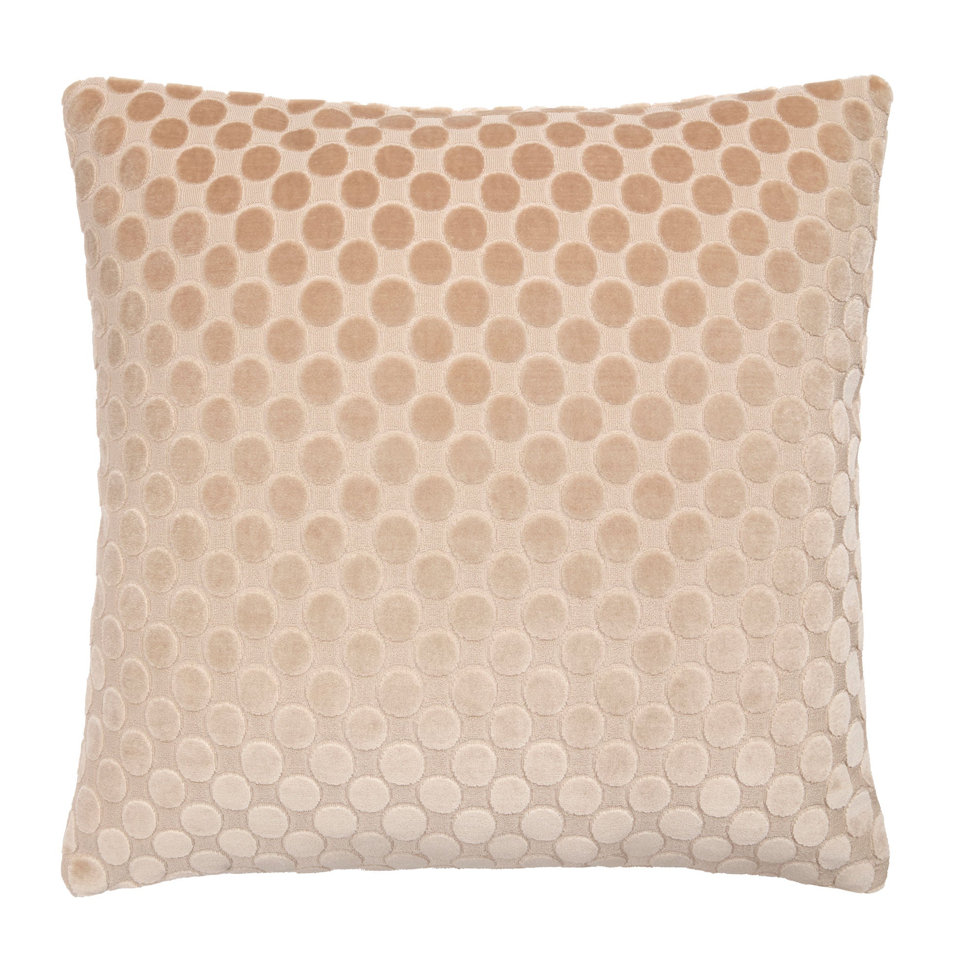 Velvet Spot Cushion in Natural 43 x 43cm - Cushion - Soiree