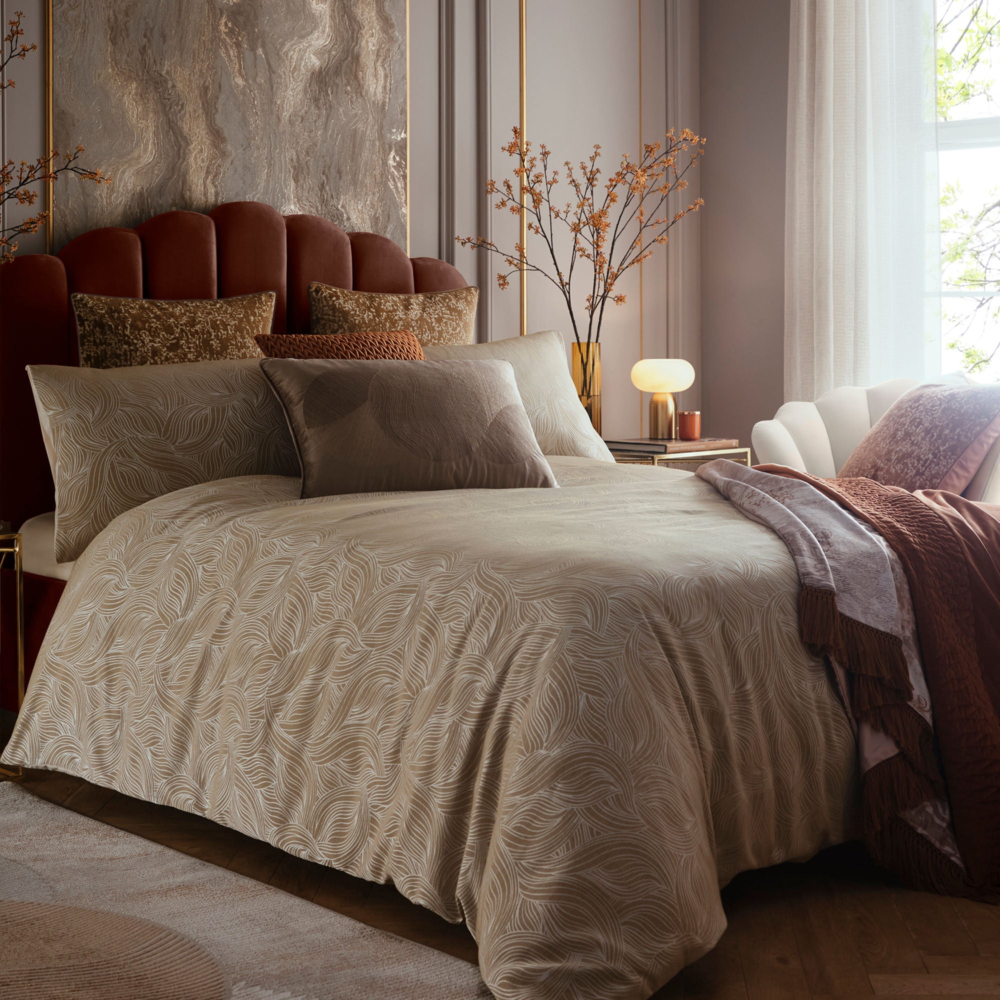 Venus Desire Cushion in Mink 40 x 60cm