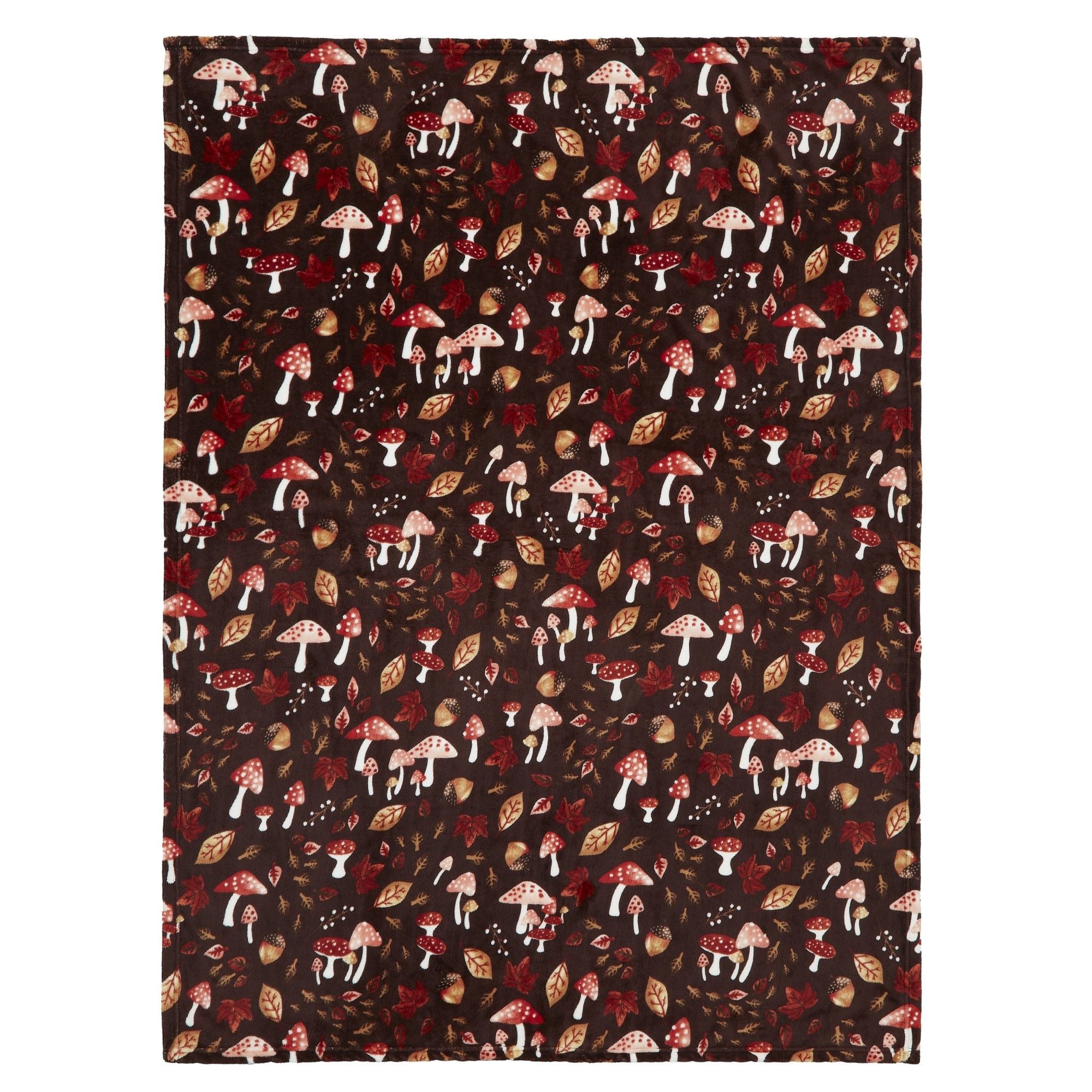 Woodland Dreams Throw in Chocolate 120 x 150cm - Throw - Fusion