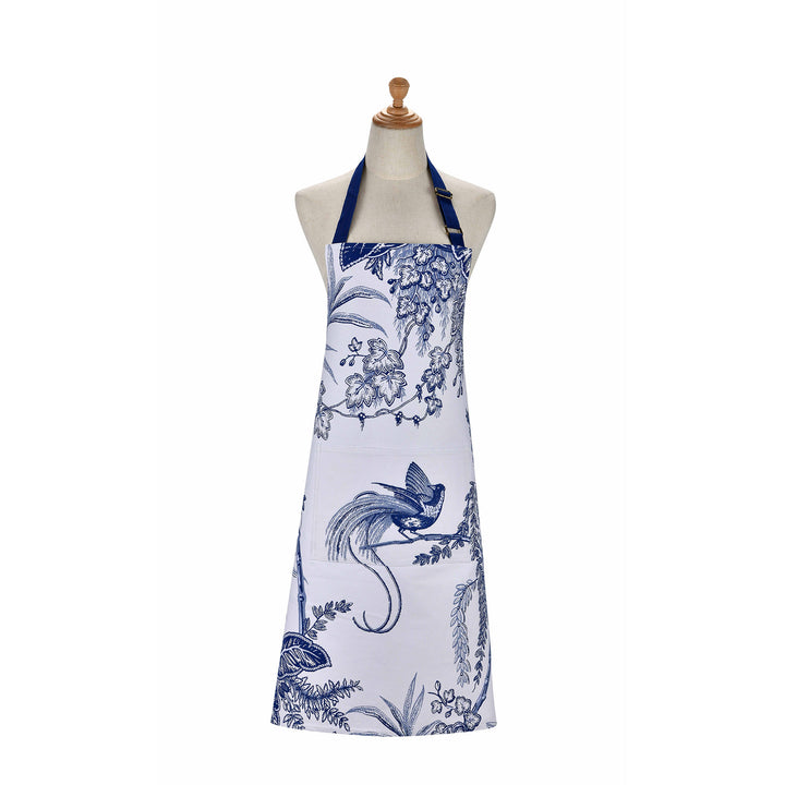 Ulster Weavers Willow Toile Apron - Cotton One Size in Blue