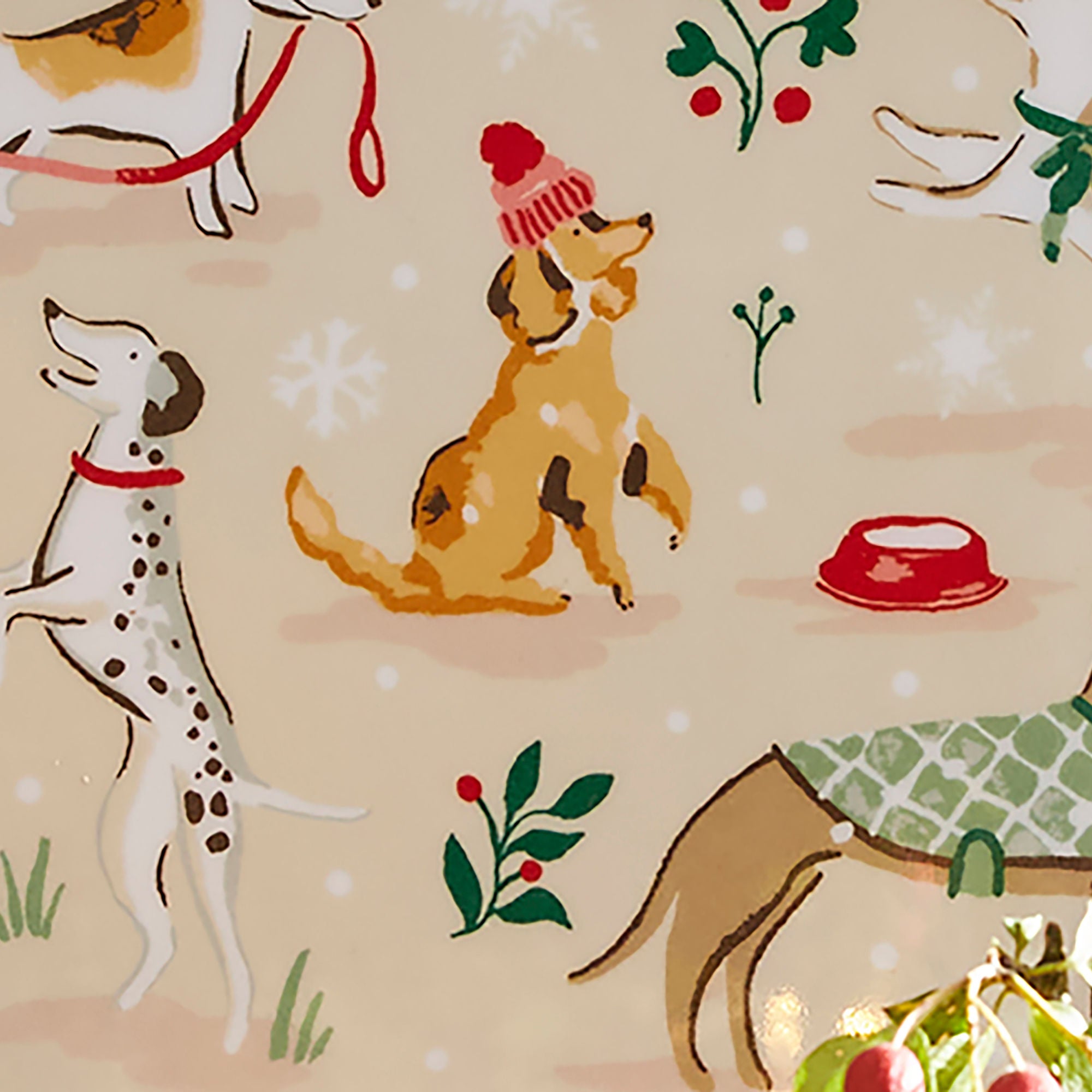Winter Walkies Small Serving Tray in Beige - Tray - Ulster Weavers
