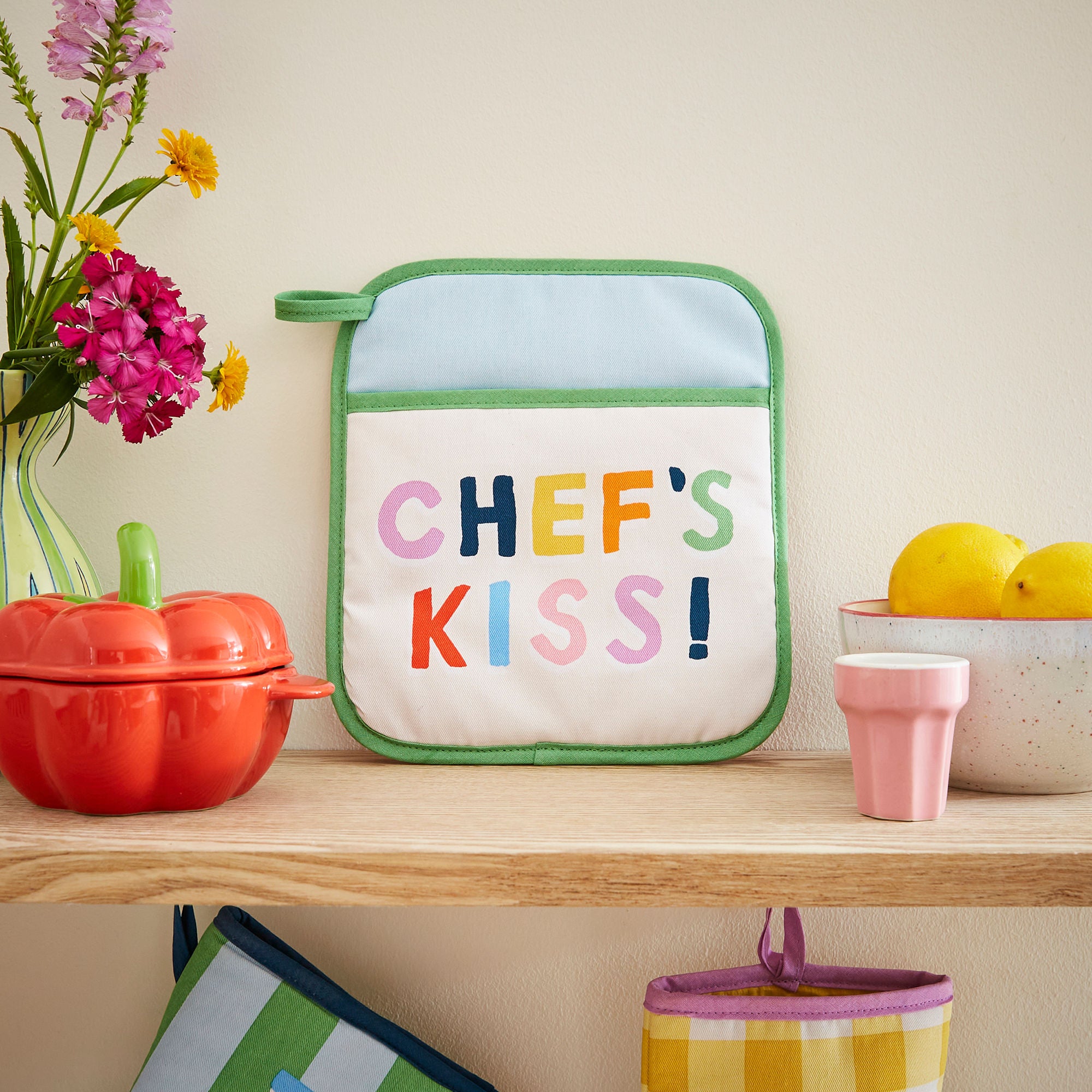 Yes Chef Pot Mitt in Multicolour - Pot Mitt - Ulster Weavers