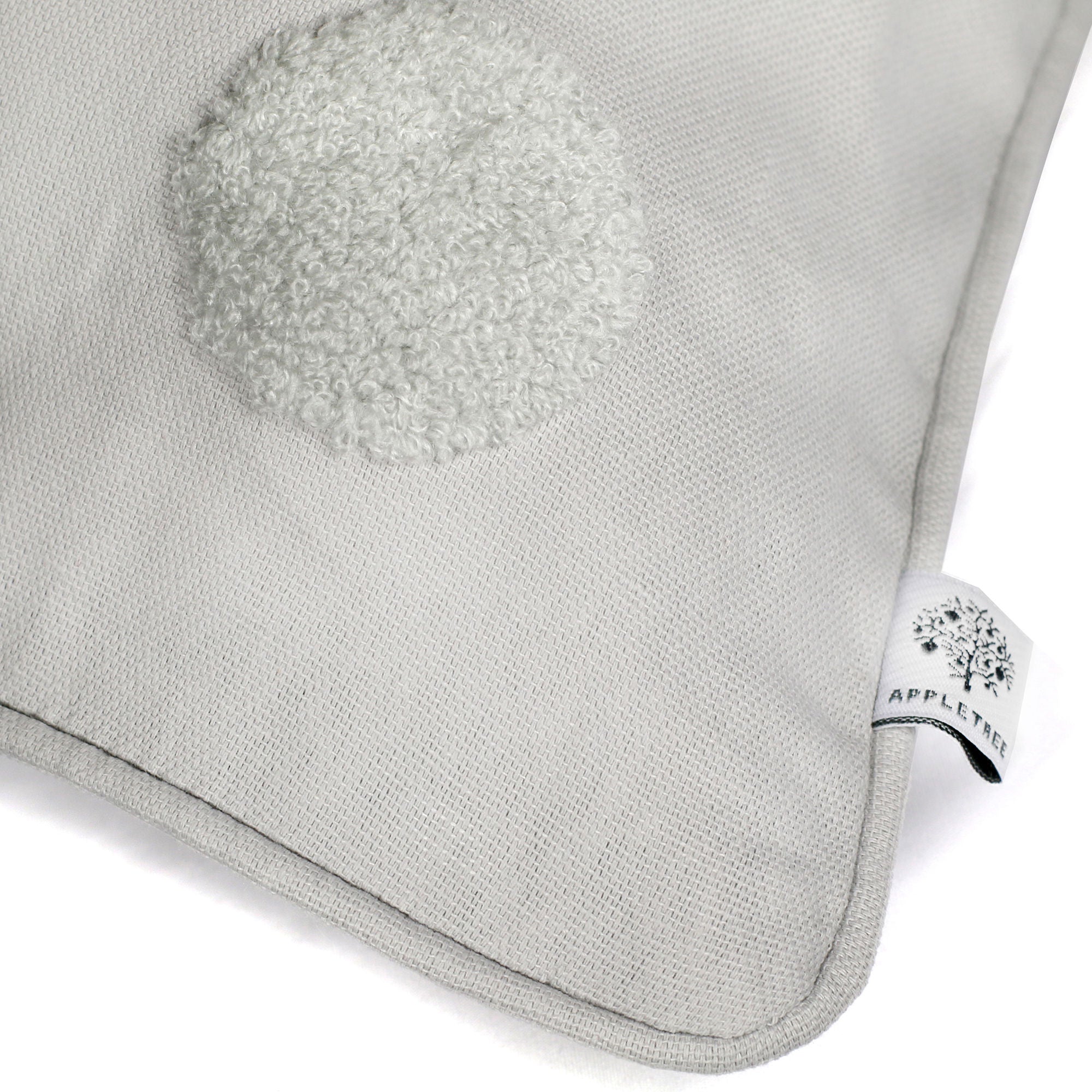 Zara Cushion by Appletree Boutique in Silver with Silver Dots 43 x 43cm - Cushion - Appletree Boutique