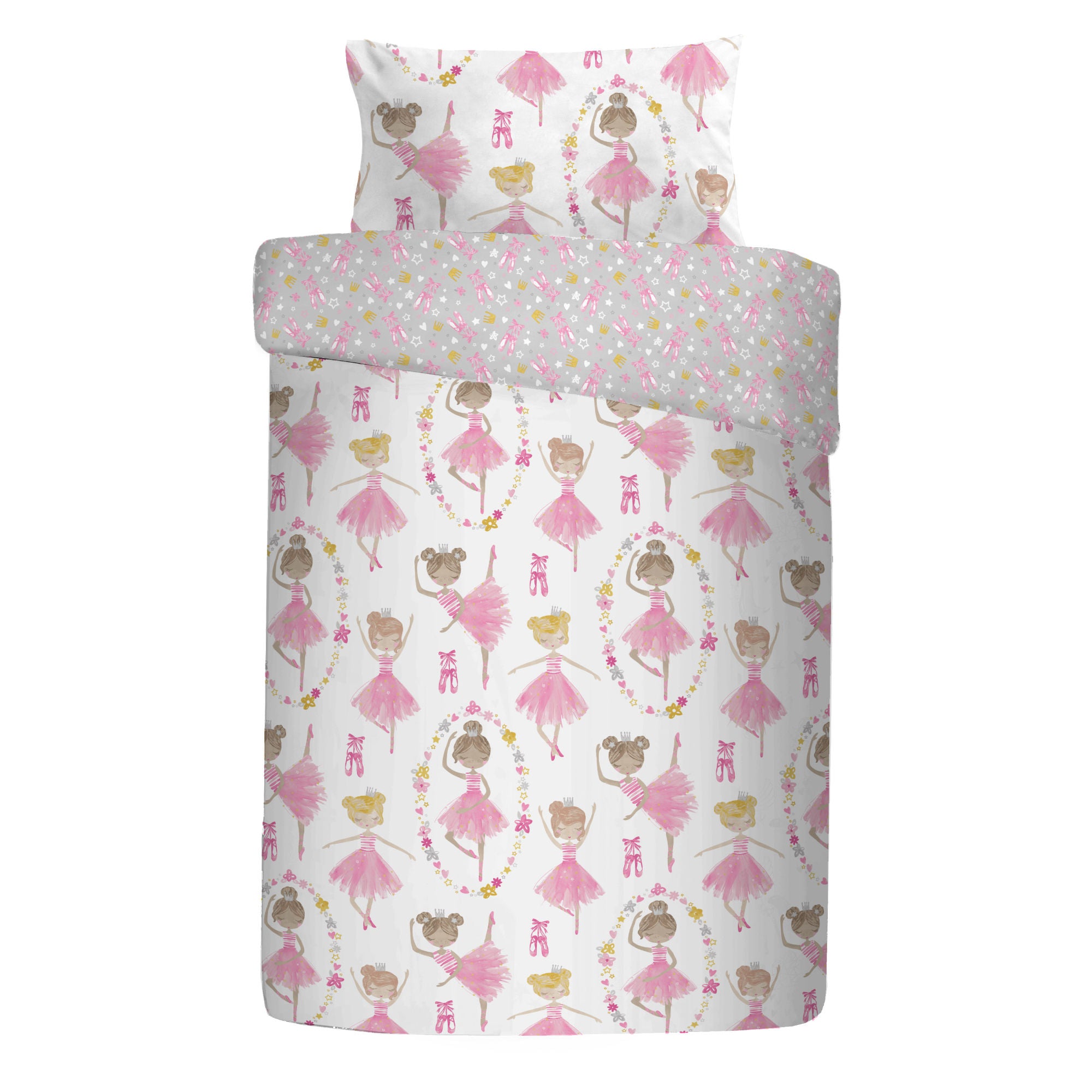 Ballet Dancer Duvet Cover Set by Bedlam in Pink - Duvet Cover Set - Bedlam