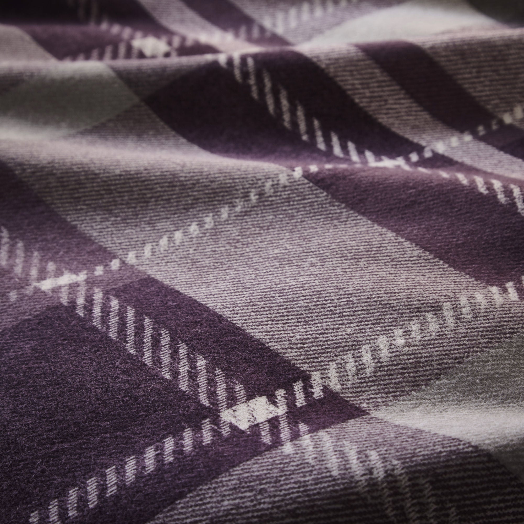 Colville Check Duvet Cover Set by Dreams & Drapes Lodge in Plum - Duvet Cover Set - Dreams & Drapes Lodge