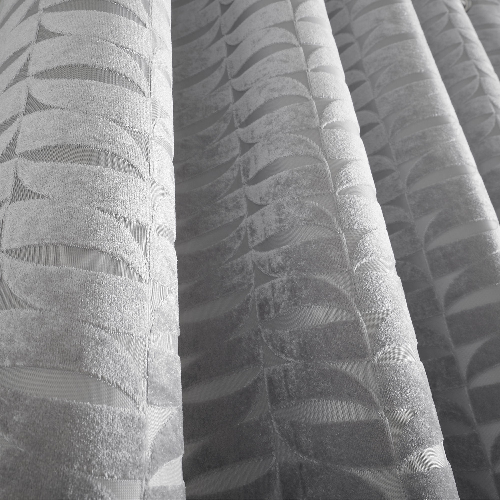 Kendal Pair of Eyelet Curtains by Curtina in Silver - Pair of Eyelet Curtains - Curtina