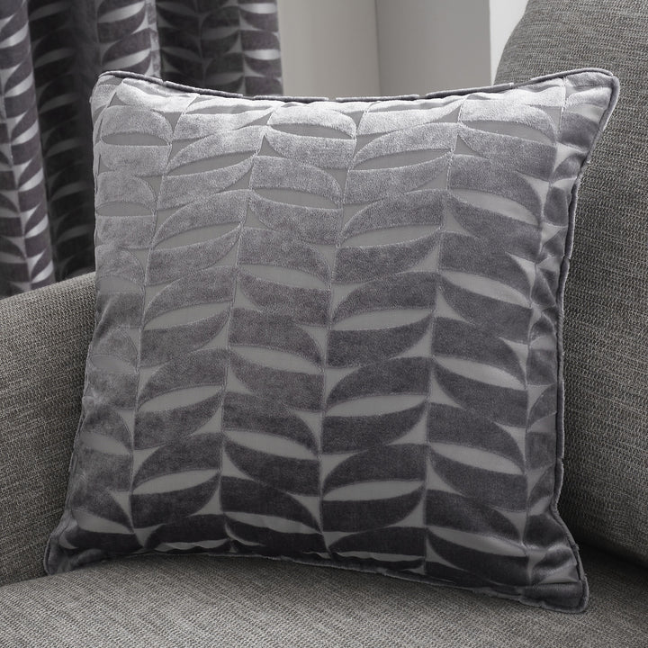 Kendal Cushion by Curtina in Charcoal 43 x 43cm - Cushion - Curtina