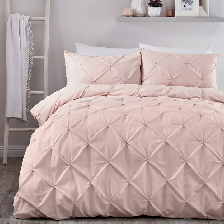 Lara Duvet Cover Set by Serene in Blush - Duvet Cover Set - Serene