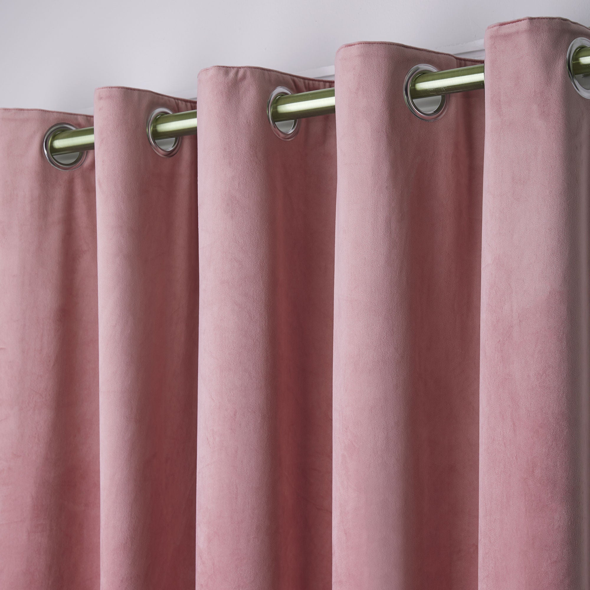 Montrose Pair of Eyelet Curtains by Laurence Llewelyn-Bowen in Blush - Pair of Eyelet Curtains - Laurence Llewelyn-Bowen