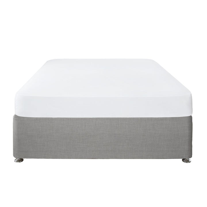 Plain Dye 32cm Fitted Bed Sheet by Serene in White - 32cm Fitted Bed Sheet - Serene