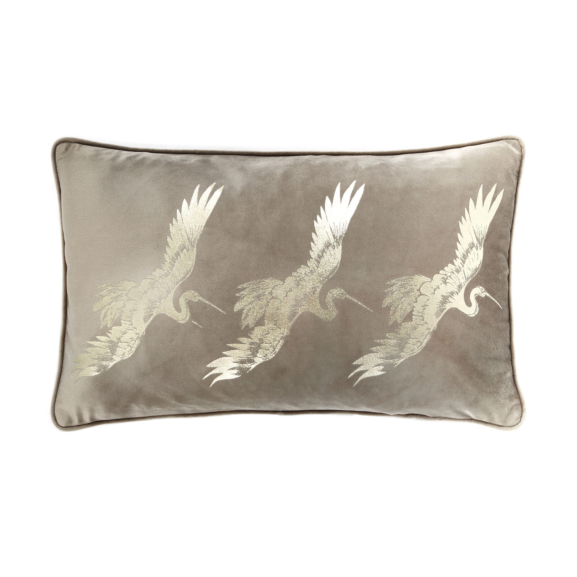 Qing Cushion by Laurence Llewelyn-Bowen in Oyster 28 x 48cm - Cushion - Laurence Llewelyn-Bowen
