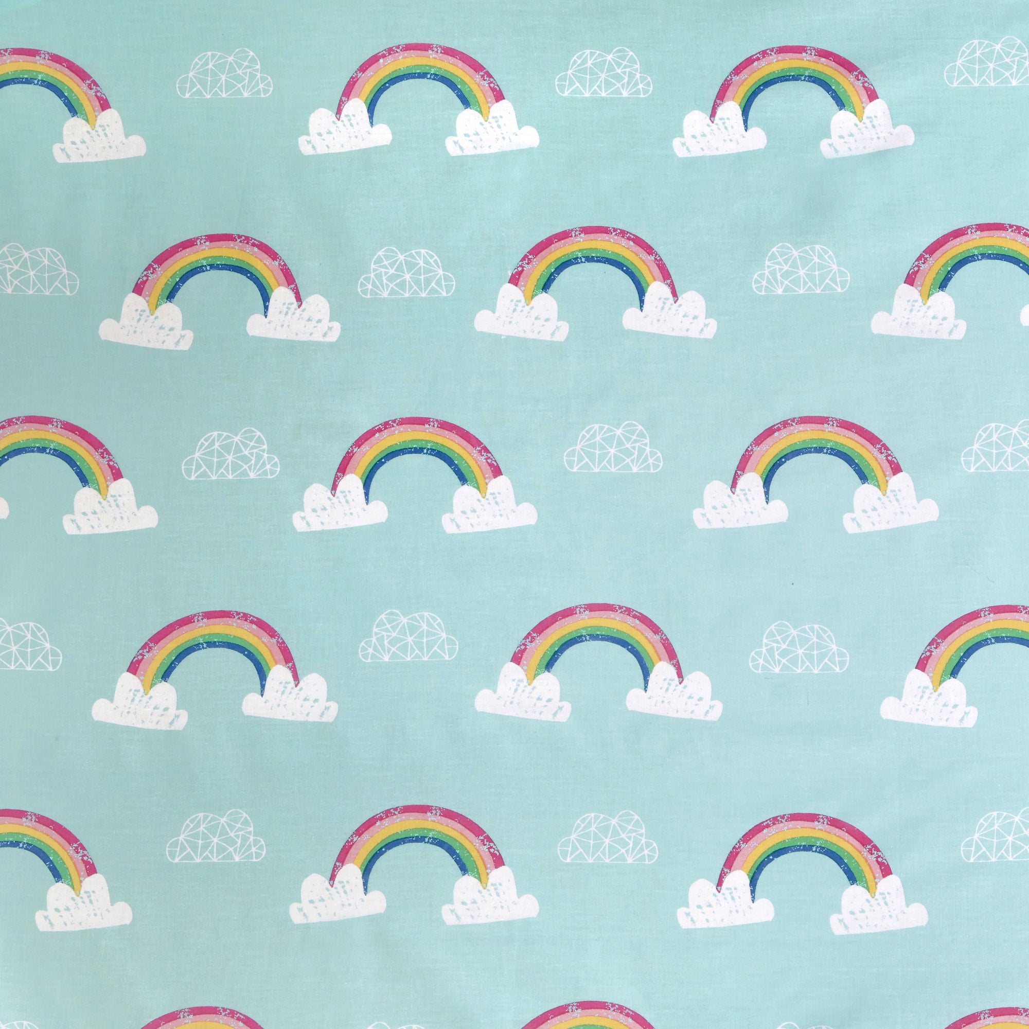 Rainbow Unicorn 25cm Fitted Bed Sheet by Bedlam in Multicolour - 25cm Fitted Bed Sheet - Bedlam