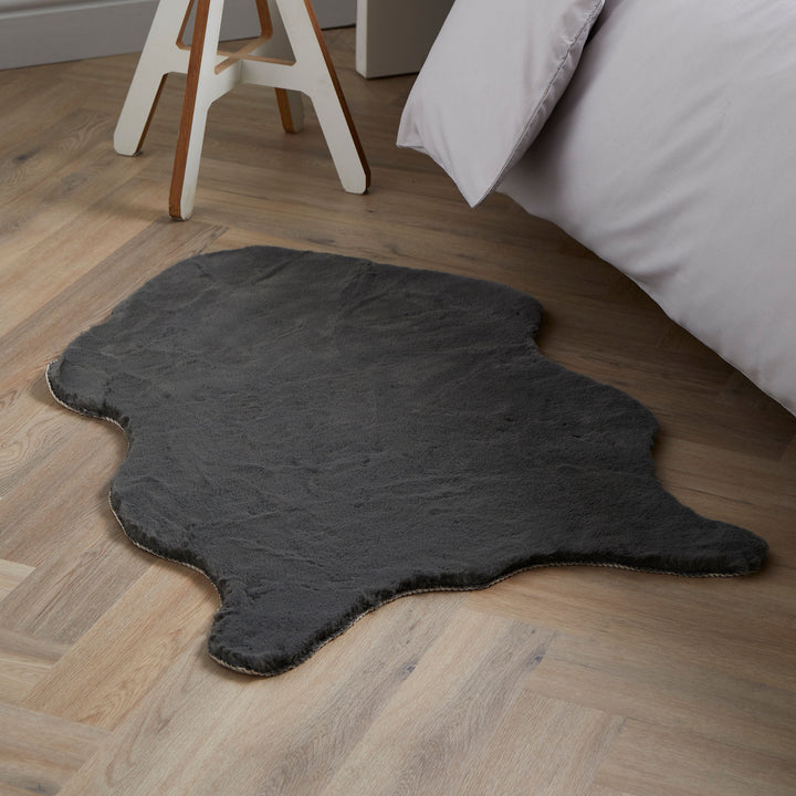 Shaped Rug Shaped Rug by Fusion in Charcoal 60 x 90cm - Shaped Rug - Fusion