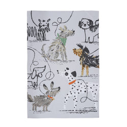 Ulster Weavers Dog Days Tea Towel - Cotton One Size in Grey