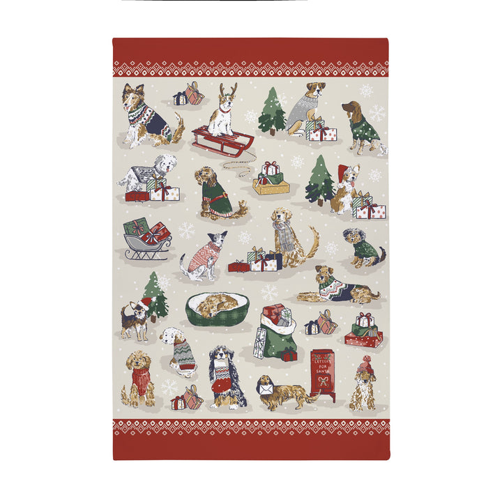 Ulster Weavers Merry Mutts Tea Towel - Cotton One Size in Red