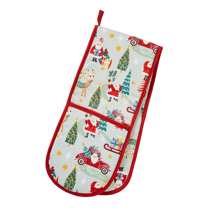 Ulster Weavers Recycled Double Oven Glove - Tis the Season (Green) -  - Ulster Weavers